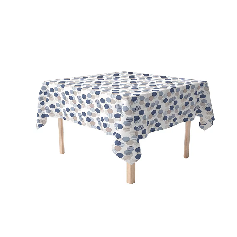 Square Tablecloth， 100% Polyester， 60x60， Abstract Monotone Dots