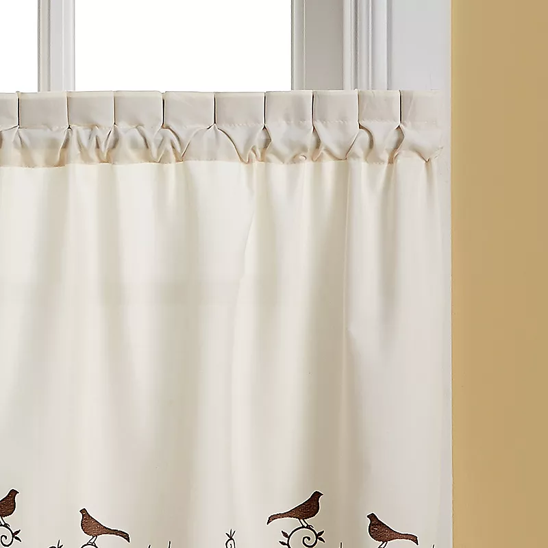 CHF Bird Tier Window Curtain Set