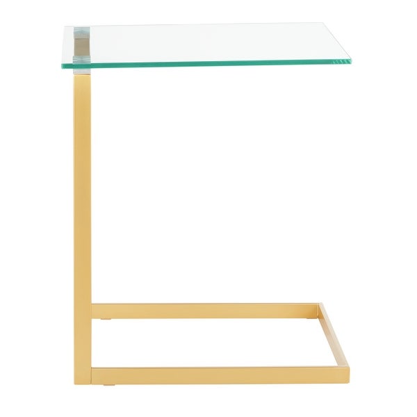 Zenn Contemporary Gold End Table - N/A