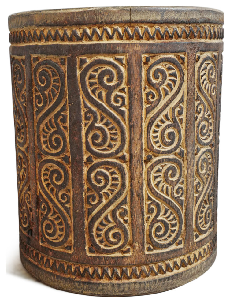 Java Burnt Walnut Side Table Stand   Traditional   Side Tables And End Tables   by Design Mix Furniture  Houzz