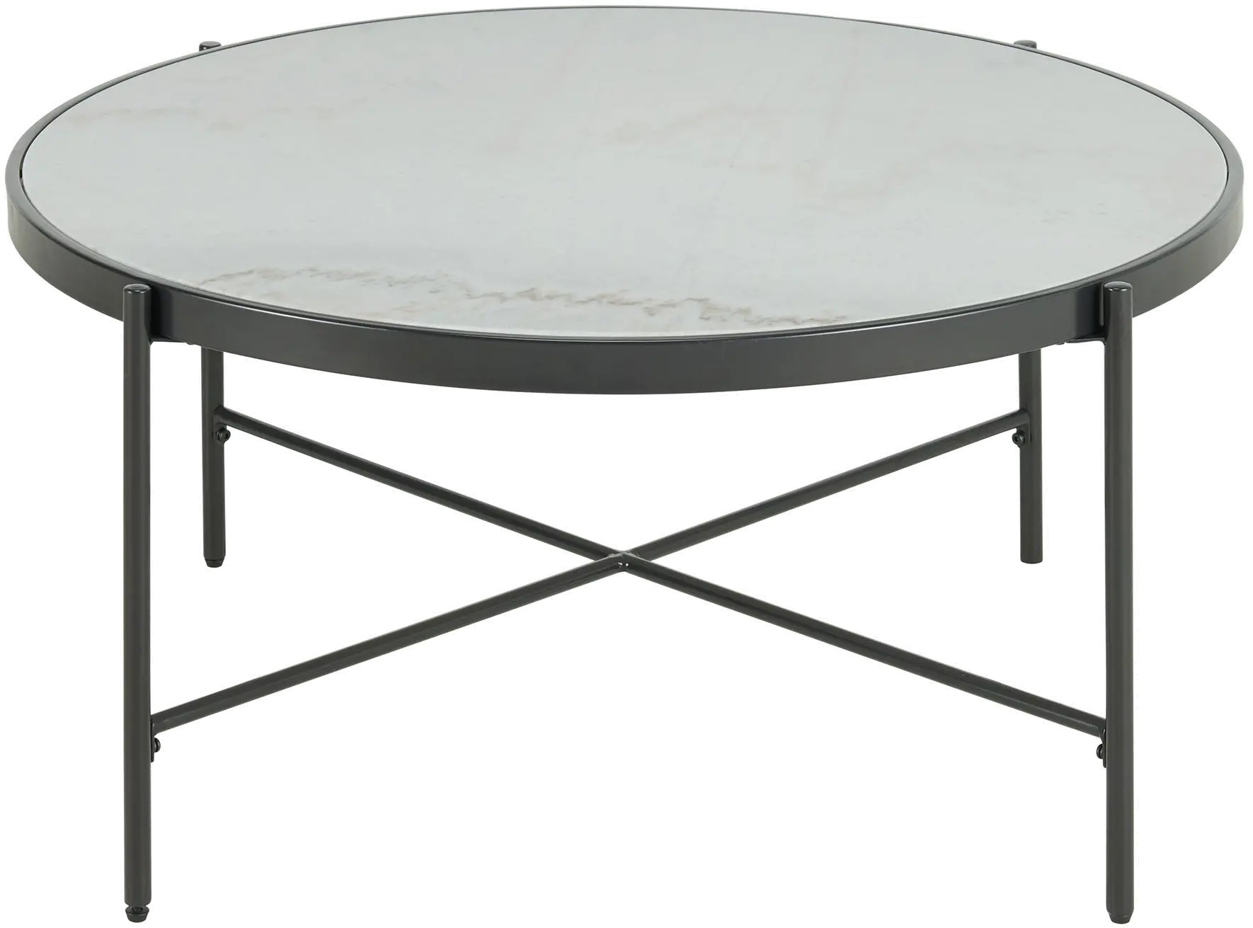 Vienna Black and White Marble Coffee Table