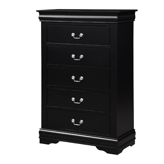 Louis Philippe Chest Black Acme Furniture