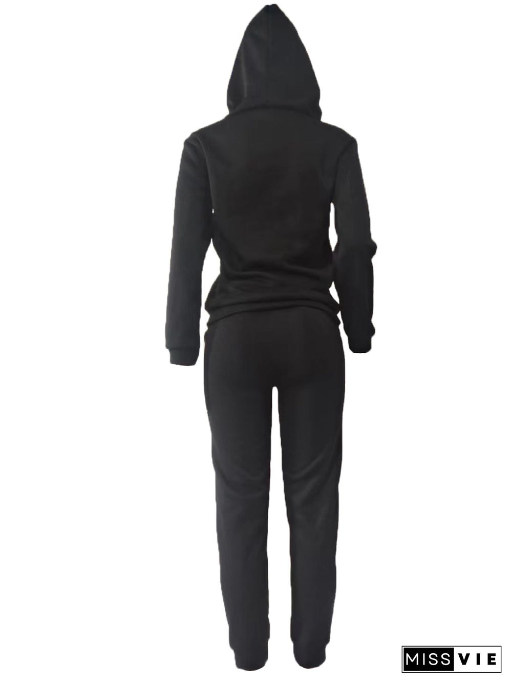 Hooded Pocket Sweatshirts and Pants Joggers Suit