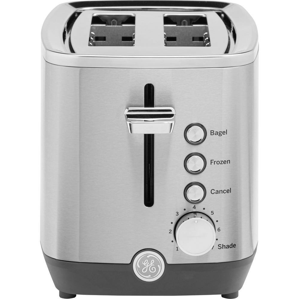 GE 2-Slice Stainless Steel Wide Slot Toaster with 7 Shade Settings G9TMA2SSPSS