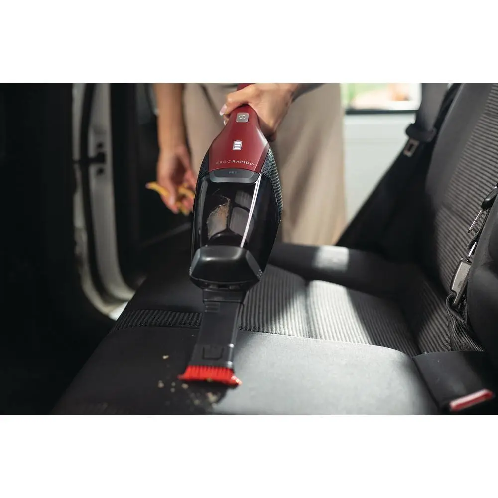 Electrolux EHVS3510AR Ergorapido Pet Bagless， Cordless， with Detachable Handset in Red Stick Vacuum