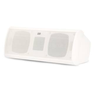 Acoustic Audio by Goldwood 500-Watt Indoor 3-Way Center Speaker Bookshelf in White AA40CW