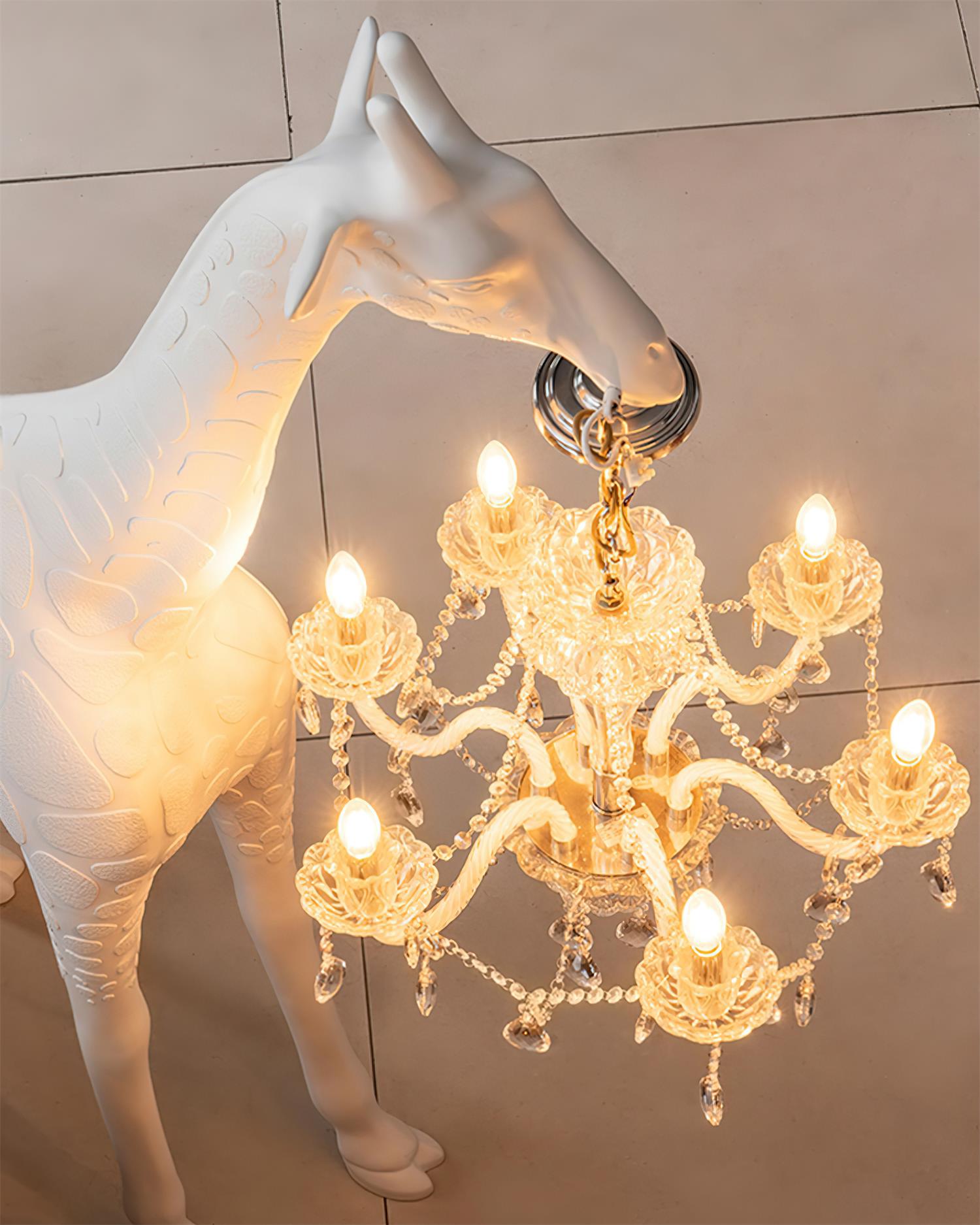 Giraffe Sculpture Floor Lamp