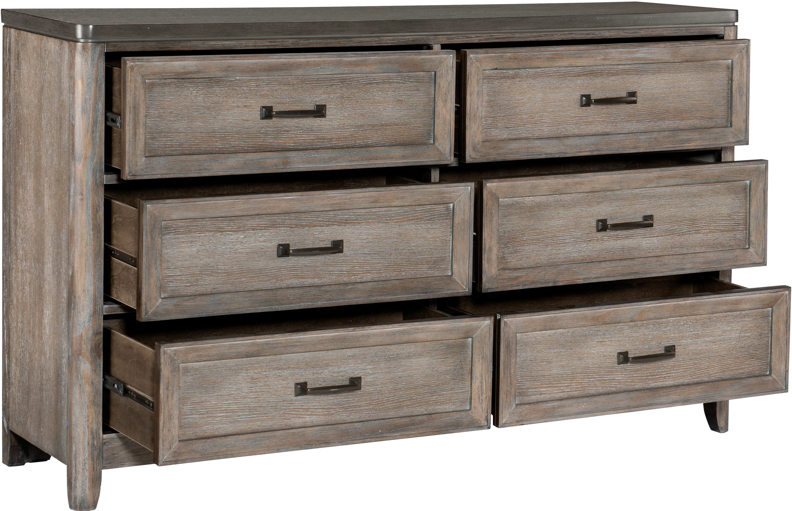 Newell Gray and Light Brown Dresser