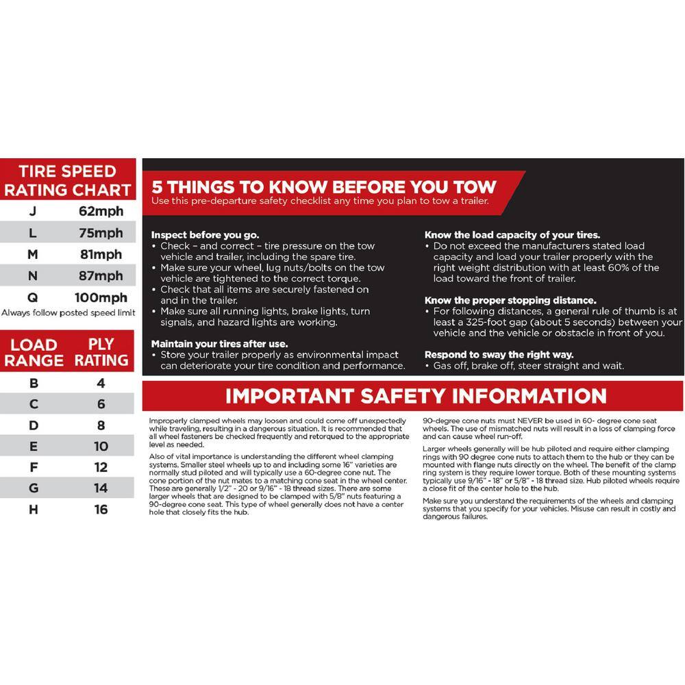 LOADSTAR 570-8 K353 715 lb. Load Capacity Galvanized 8 in. Bias Tire and Wheel Assembly 30090