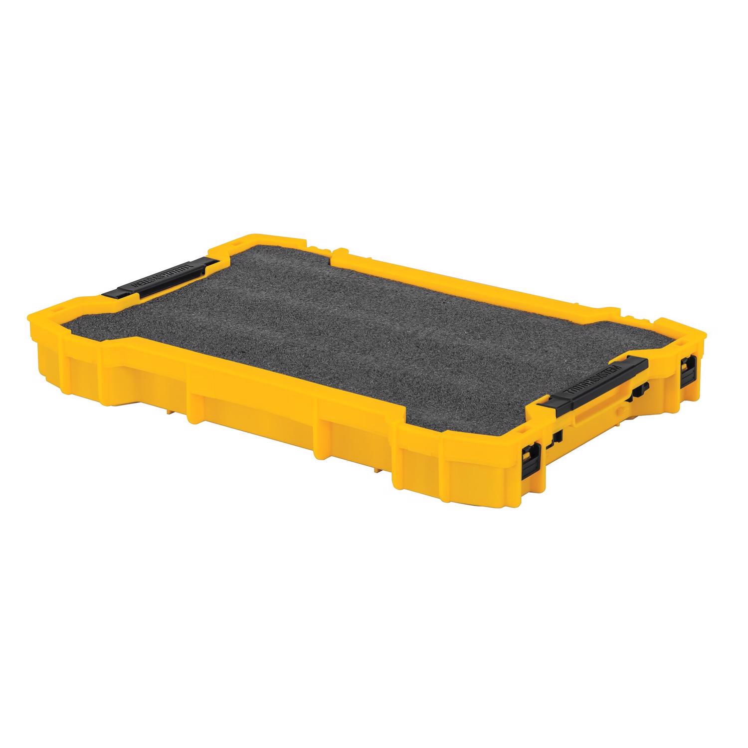 DeWalt ToughSystem 12.5 in. W X 1.5 in. H Shallow Interlocking Organizer Foam Black