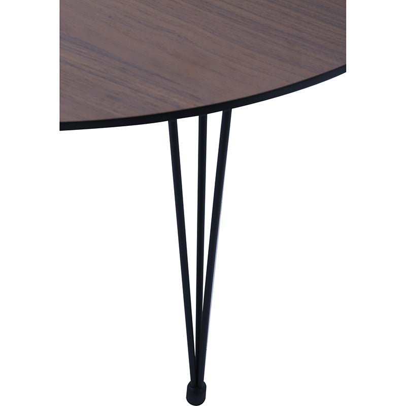 Omeo Dining Table 1.7M - Walnut/Blk