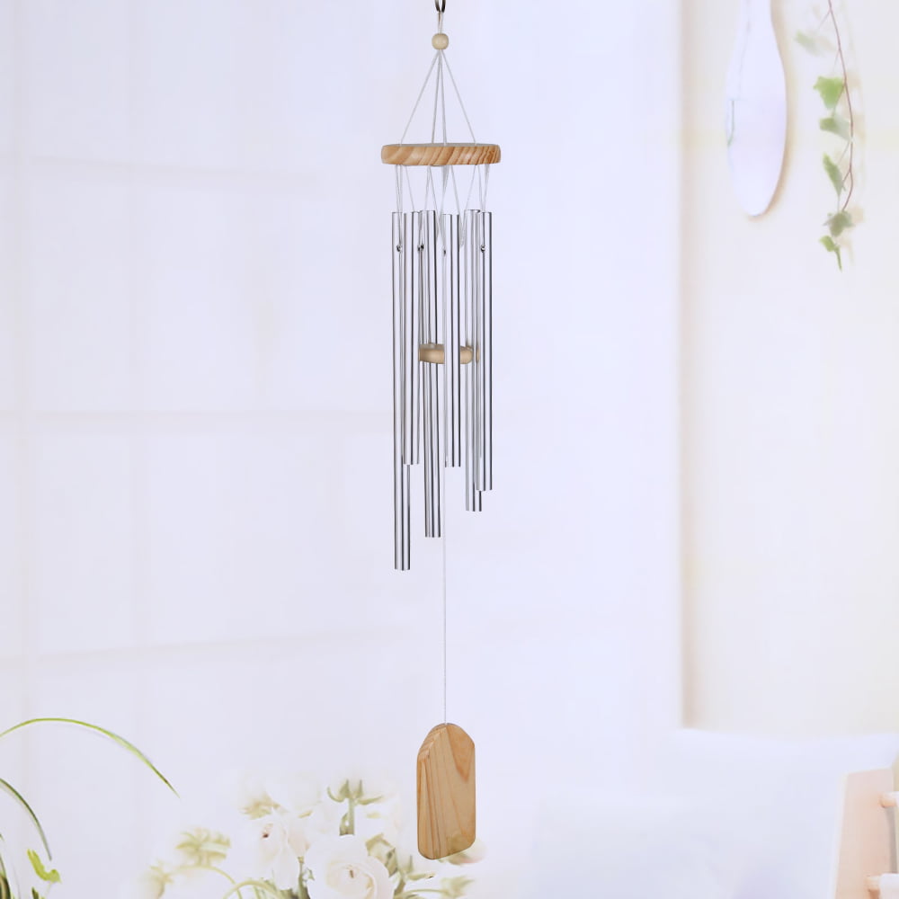 HOTBEST Large Wind Chimes Garden Chimes with 6 Aluminum Tuned Tubes for Indoor Outdoor Garden Patio Decor