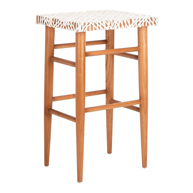 Safavieh Kaleo Woven Leather Barstool