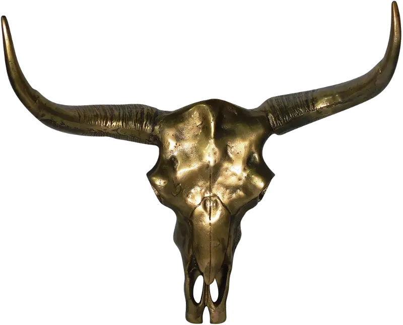 24 Inch Aluminum Bull Head Wall Dcor