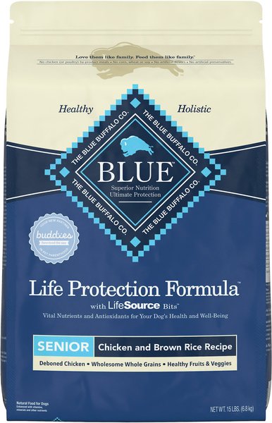 Blue Buffalo Life Protection Formula Senior Chicken and Brown Rice Recipe Dry Dog Food