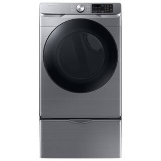  7.5 cu. ft. Smart Stackable Vented Electric Dryer with Steam Sanitize+ in Platinum DVE45B6300P