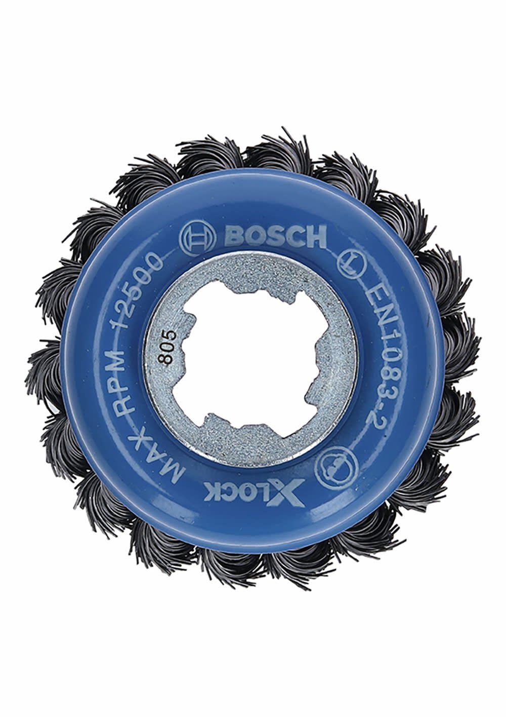 Bosch 3 In. Wheel Dia. X-LOCK Arbor Carbon Steel Knotted Wire Single Row Cup Brush WBX328 from Bosch