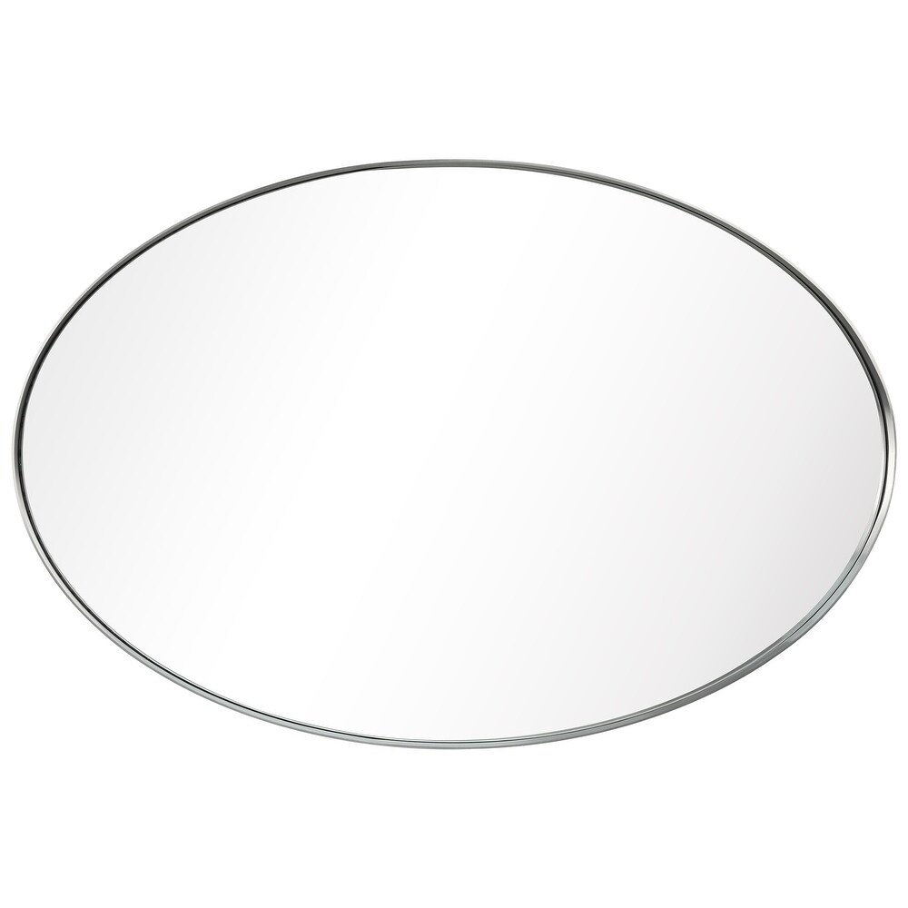 Ultra Stainless Steel Oval Wall Mirror  24\