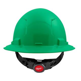 MW BOLT Green Type 1 Class C Full Brim Vented Hard Hat with 4 Point Ratcheting Suspension 48-73-1207