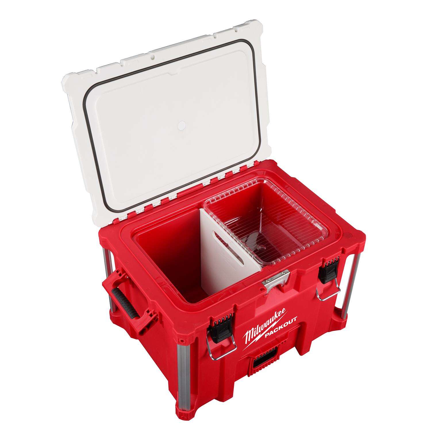 MW Packout Red/White 40 qt Cooler