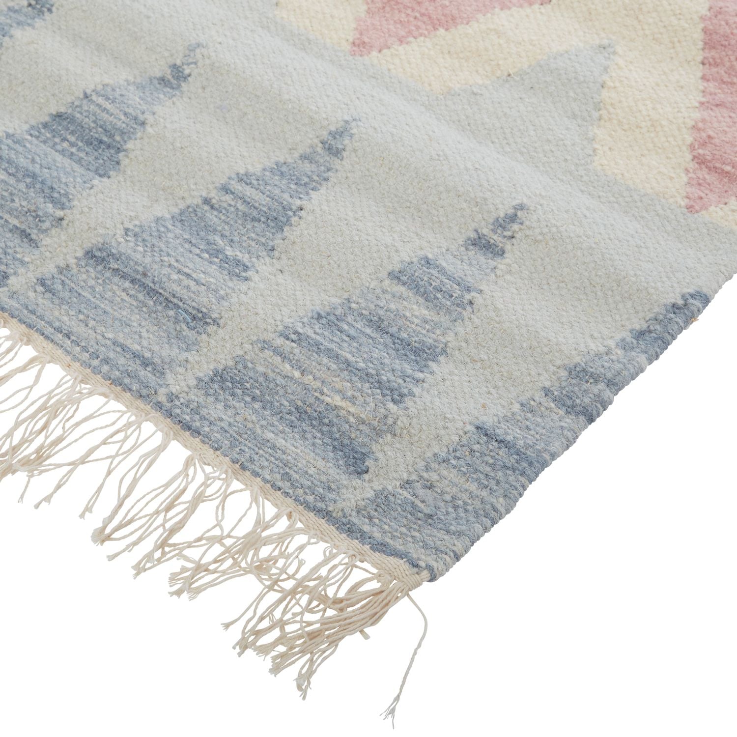 Ilana Flatweave Ivory and Gray Rug by BD Fine