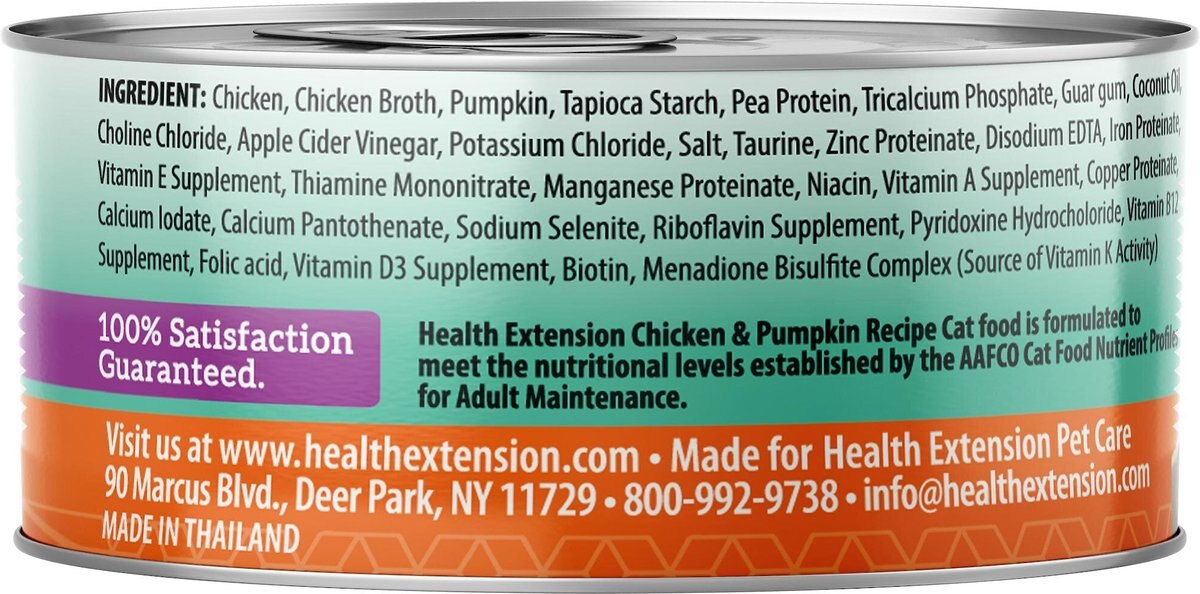 Health Extension Grain-Free Chicken and Pumpkin Recipe Canned Cat Food