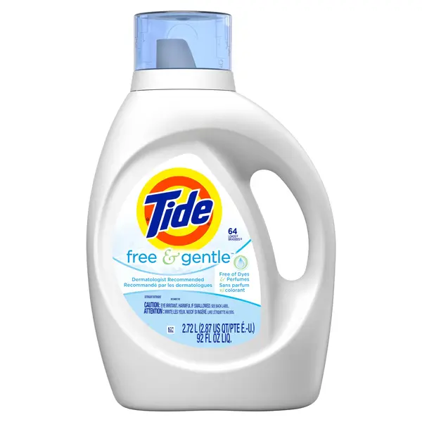 Tide 92 oz High Efficiency Free and Gentle High Efficiency Liquid Laundry Detergent