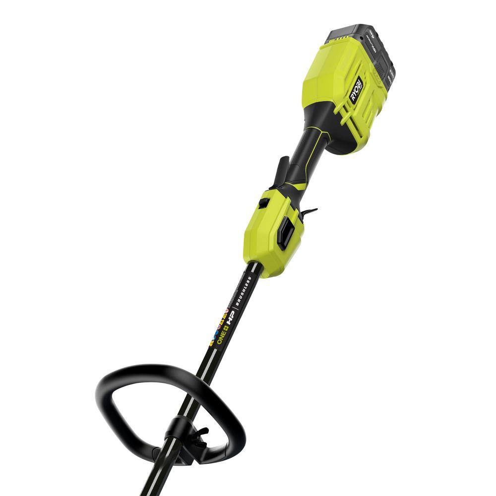 RYOBI ONE+ HP 18V Brushless 13 in. Cordless Battery String Trimmer with Extra 5-Pack of Spools 4.0 Ah Battery and Charger P20120-AC5