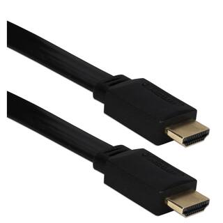 QVS 49 ft. HDMI 4K Flat CL3 In-Wall-Rated Blu-ray HDTV Cable HDF-15M