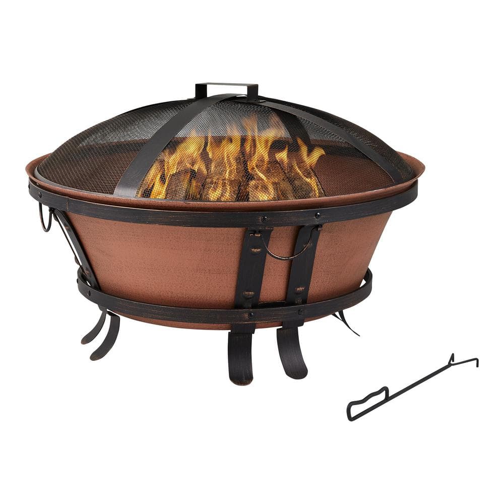 Hampton Bay 34 in. Whitlock Cast Iron Fire Pit FT-116