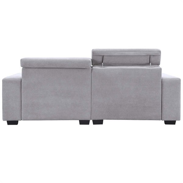 2-Seater Sectional Sofa Couch Loveseat with Multi-Angle Adjustable Headrest