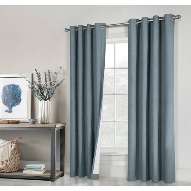 Set Of 2 Suprema Grommet Top Blackout Curtain Panels Thermaplus