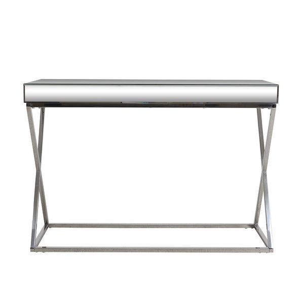 Murley Modern Glam Console Table with Mirror Tabletop by Christopher Knight Home