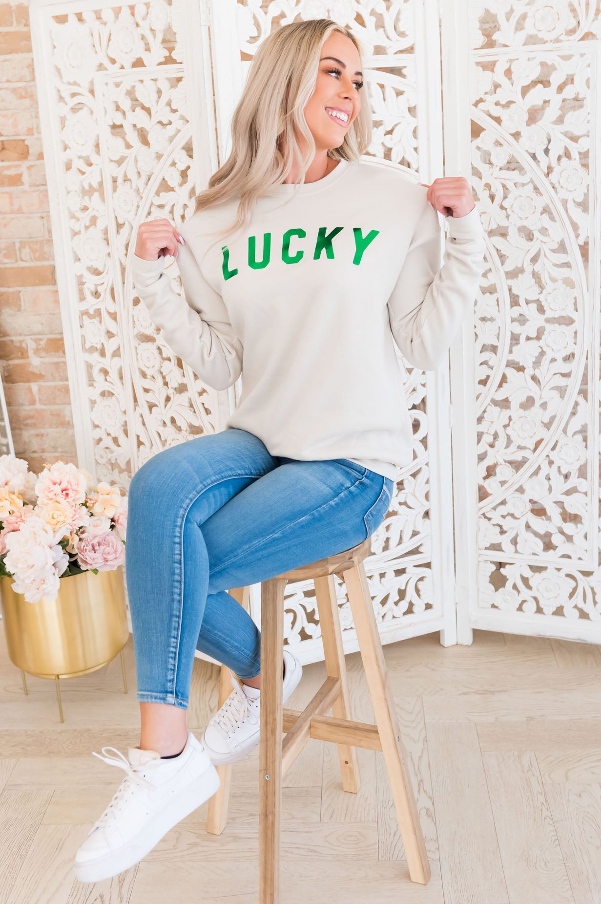 Luck On My Side Modest Sweatshirt