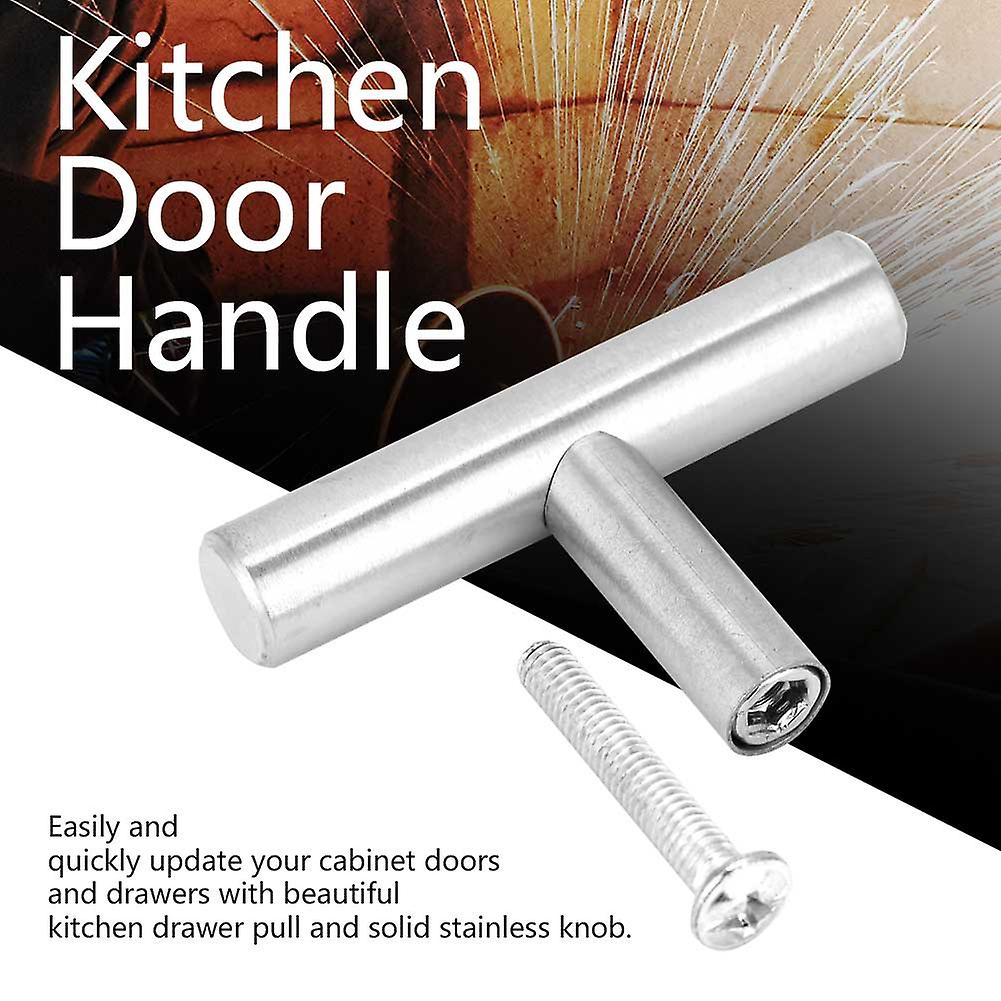 Stainless Steel T Bar Cabinet Pull Handles Knobs Kitchen Door Handle For Furniture (50mm)