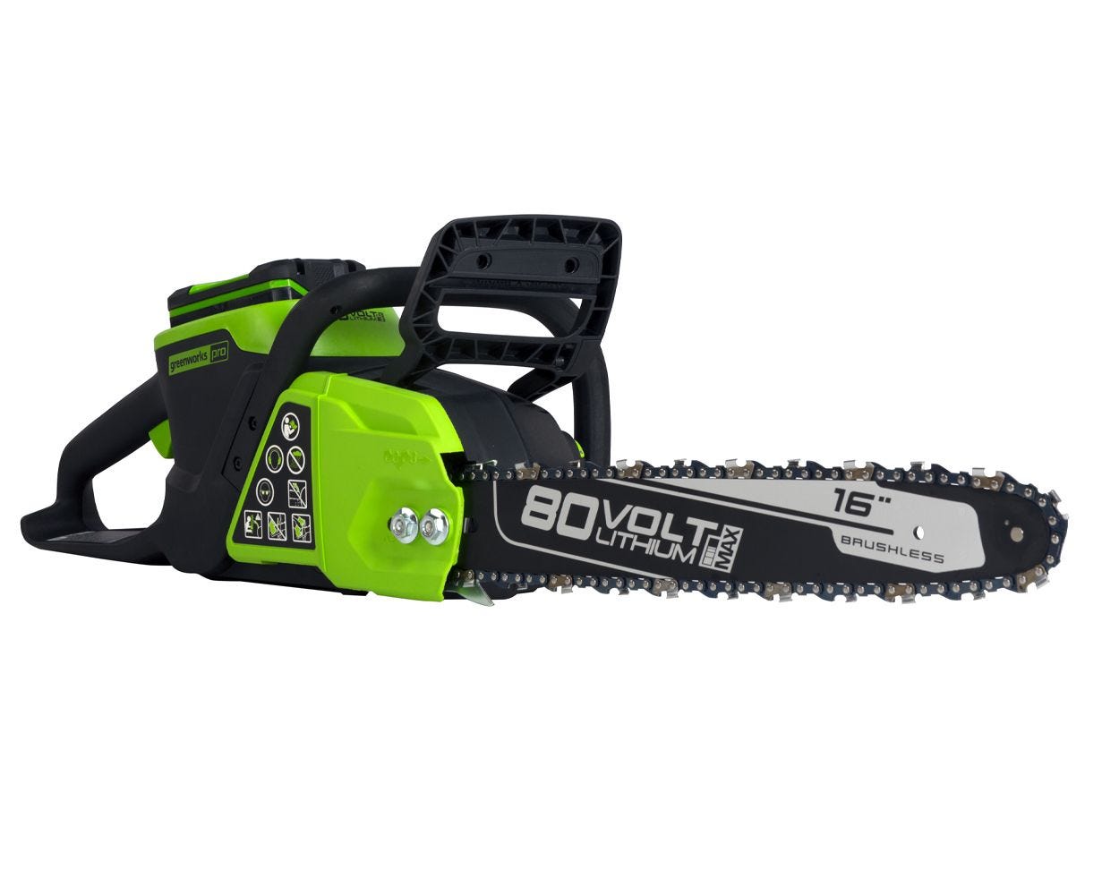 80V 16-Inch Cordless Chainsaw  Battery | Greenworks Tools