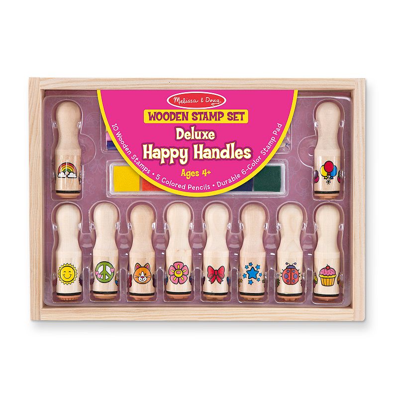 Melissa and Doug Deluxe Happy Handle Stamp Set