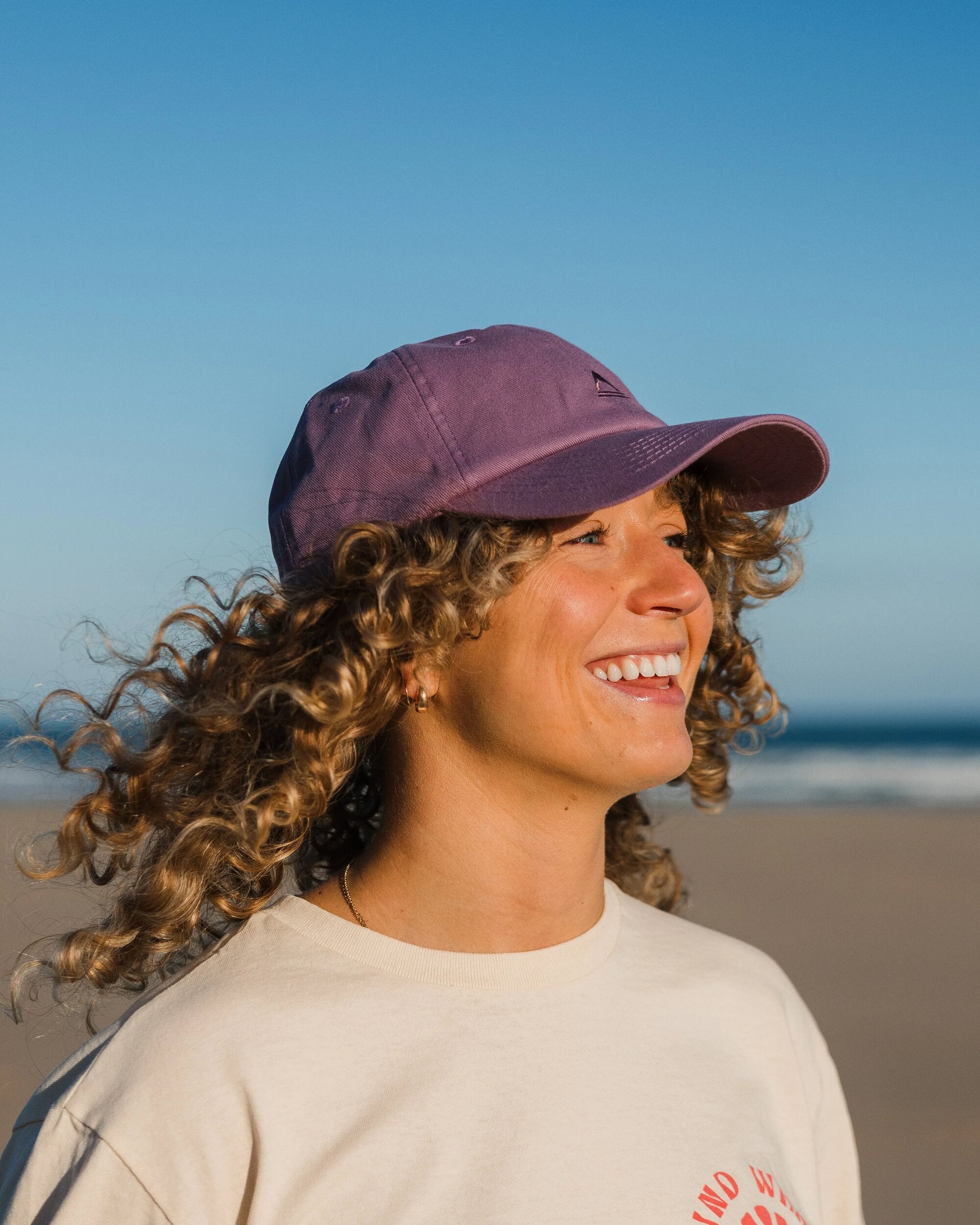 Classic Recycled Cotton 6 Panel Cap - Grape