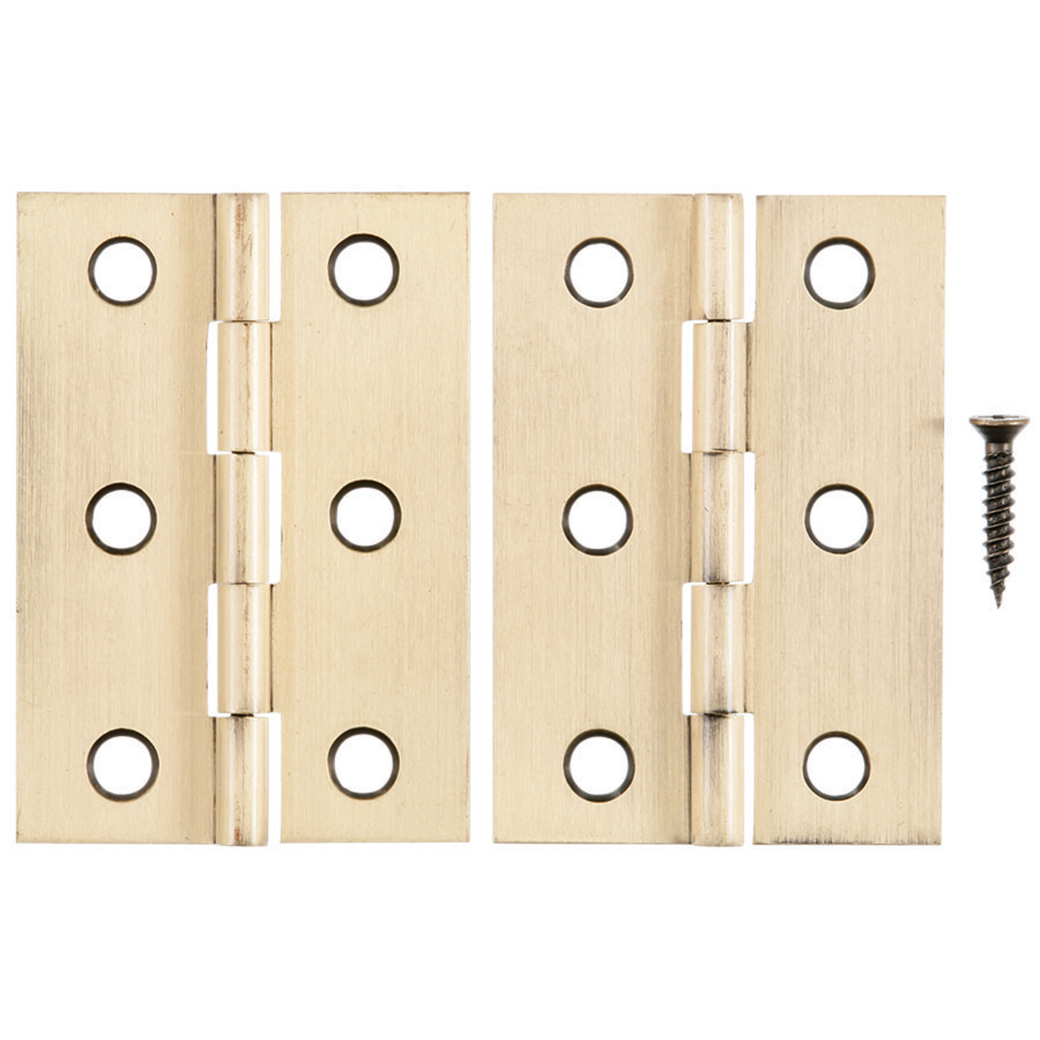 Ace 2-1/2 in. L Antique Brass Broad Hinge 2 pk