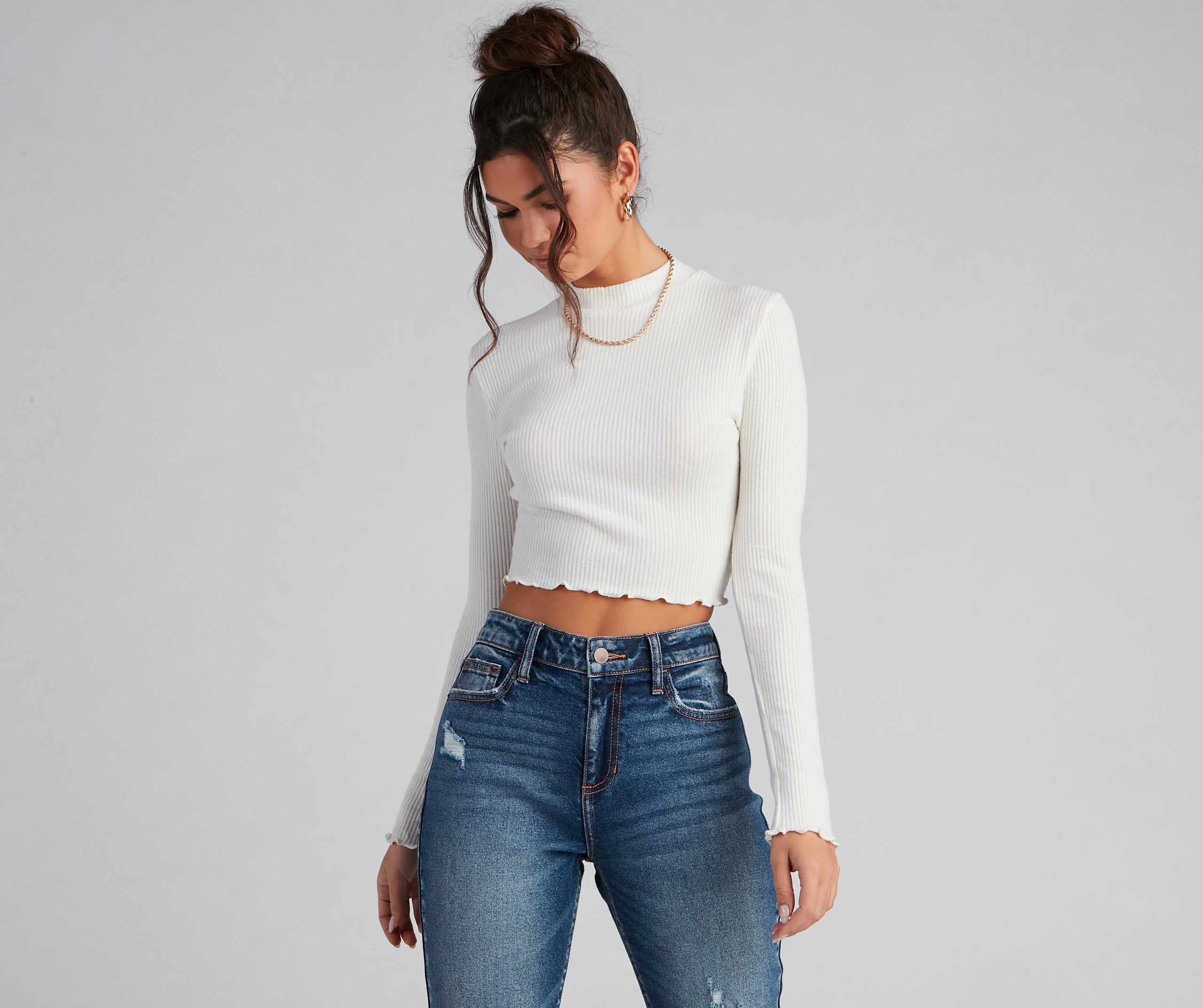 All About Knit Crop Top