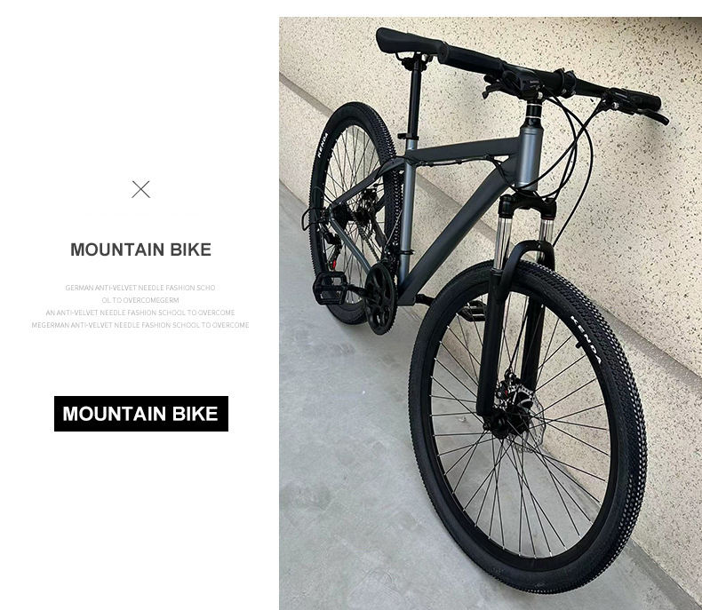 High Carbon Steel Mountain Bike Men'S Outdoor Cycling Adult Mountain Bicycle Student Bike Simple 29 Inches