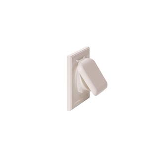 No Pest Vent 4 in. Wide-Mount Dual Door Wall Vent in White NPWRW