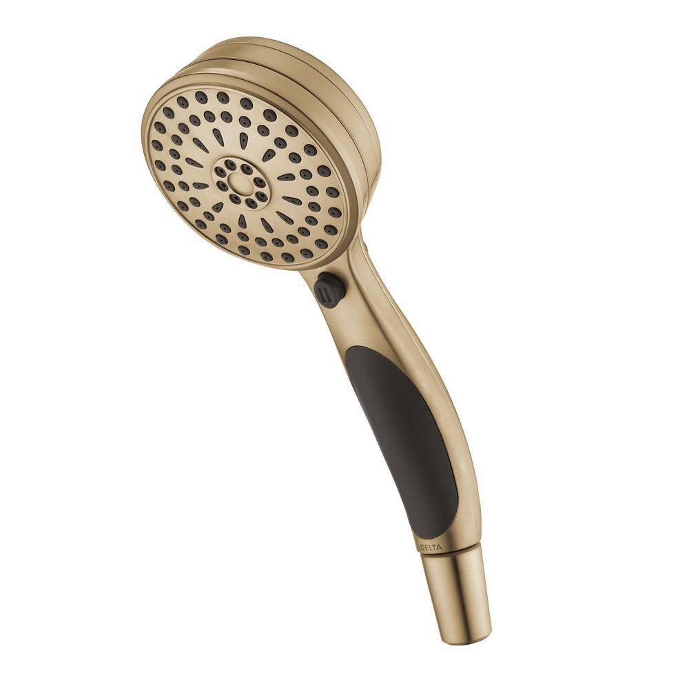 Delta ActivTouch 9-Spray Patterns 2.50 GPM 3.75 in. Wall Mount Handheld Shower Head in Champagne Bronze 59424-CZ-PK