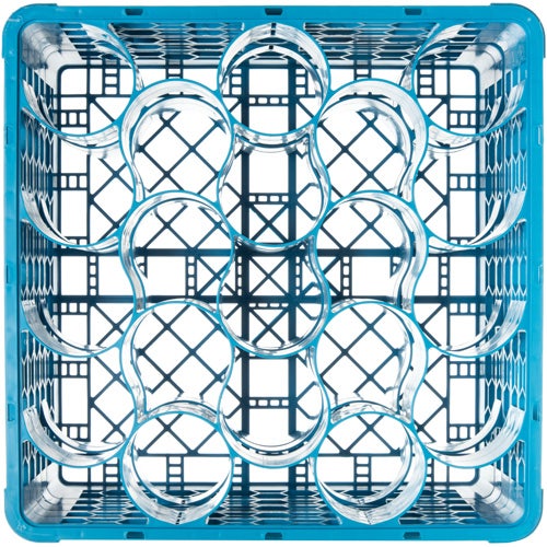 Carlisle RW20-314 OptiClean NeWave 20 Compartment Glass Rack with 4 Extenders 19.75