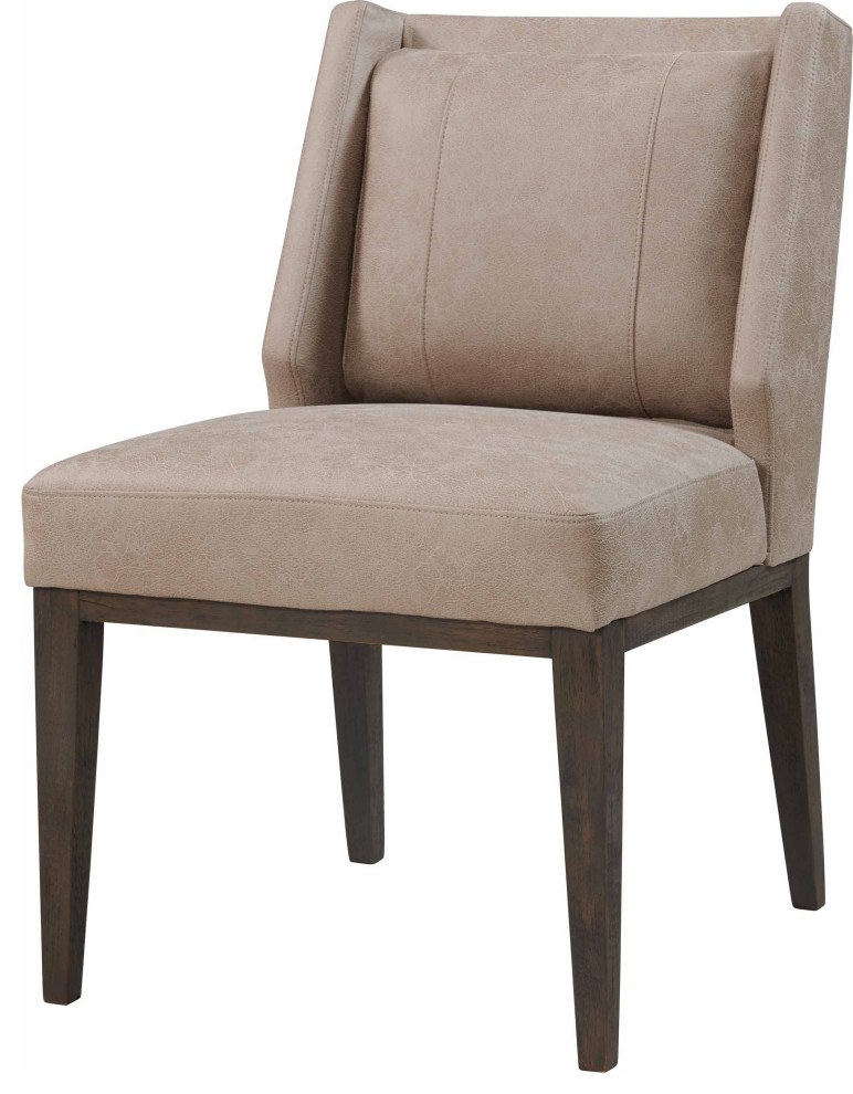 Ethan Leather Dining Chair   Transitional   Dining Chairs   by HedgeApple  Houzz