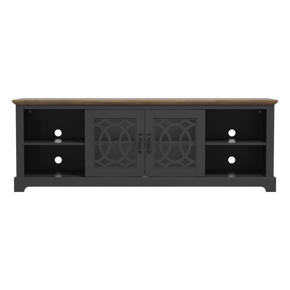 GALANO Raccon 68.2 in. Oak 2 Door TV Stand for TVs up to 75 in.   68.2\