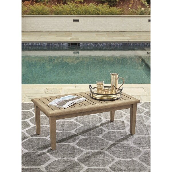 Signature Design by Ashley Gerianne Brown Outdoor Coffee Table with 2 End Tables