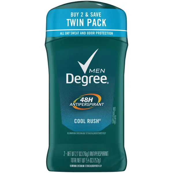 Degree 2.7 oz 2-Pack Cool Rush Antiperspirant Dry Protection