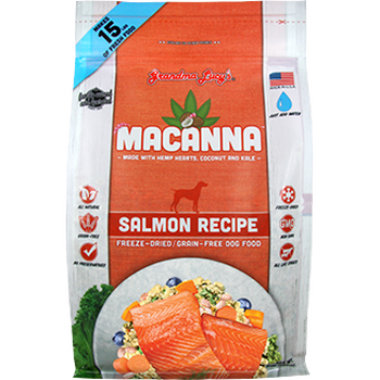 Grandma Lucy's Macanna Grain Free Salmon Recipe Freeze-Dried Raw Dog F