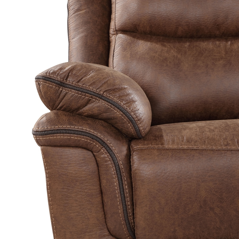 New Classic Furniture Carmichael Brown Manual Reclining Sofa